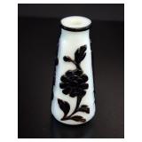 Small Signed Peking Glass Vase