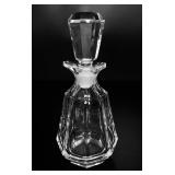 VTG Cut Crystal Perfume Bottle, Faceted Stopper