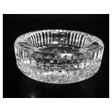 VTG Cut Crystal Heavy Round Cigarette Ashtray