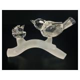 Swarovski Crystal Mother Bird w Nestlings Figurine
