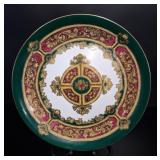Chinese Export Gilt Porcelain Decorative Plate vtg
