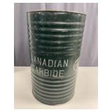 Vintage Canada Carbide Co. Montreal 100-lb Drum