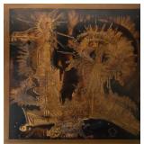 Bernard Rohne - brutalist acid etched metal on