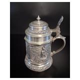 BMF German 97% Pewter Lidded Stein, Nibelungen