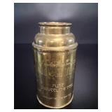 MCM Golden Tips Brass Darjeeling Tea Canister