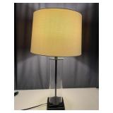 Contemporary Glass Column Table Lamp