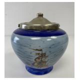 1940s English Ceramic & EPNS Galleon Biscuit