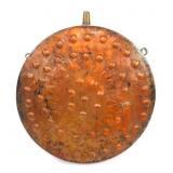 Antique Large Hand-Hammered Copper & Tin