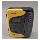 1980s Yellow Sony Walkman Cassette Player