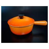 Le Creuset Volcanic Flame Saucepan #18 vtg