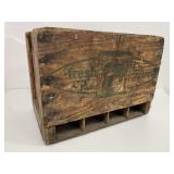 Vintage 1953 Seven-Up Montreal Wooden Soda Crate