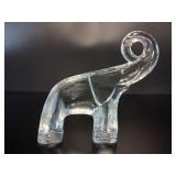Kosta Boda Trunk-Up Elephant Figurine