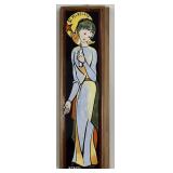 Vtg Ste-Mireille Monastic Hand Painted Tile Plaque