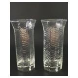 Pair Dansk Summerhouse Gunnar Cyren Glass Vases
