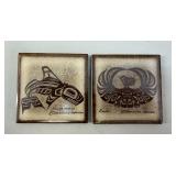 Clarence Wells Northwest Coast Ceramic Tiles Set
