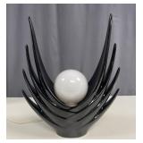 Waldi Leuchten Postmodern Black Globe Lamp