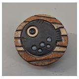 37-Vtg Marianne Suda studio Pottery Fish Paperweig