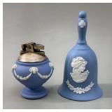 Wedgwood Jasperware Ronson Lighter and table bell