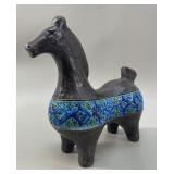 Bitossi Aldo Londi Rimini Blu Ceramic Horse