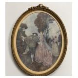 Florence Harrison Framed Courtly Scene Print