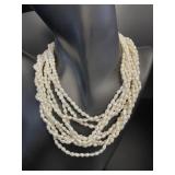 Rice Pearls Necklace Vintage