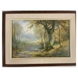 c. 1900 Thomas Tayler Ireland Fall Watercolor
