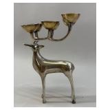 Vintage Silver-Plated Stag 6-Light Candelabra