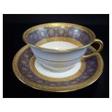 Elite Works Limoges France Gilt Porcelain Cup &
