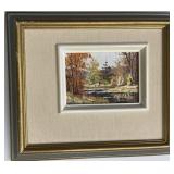 Signed Louis Pierre Boucher Fall Landscape Oil