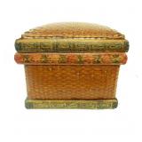 Antiq.North-Eastern First Nations Woven Lidded Box