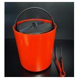 1980's Red & Black Bodum 'C. Jorgensen' Ice Bucket