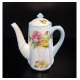 Shelley Dainty China 'Begonia' Coffee Pot vtg