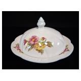 Shelley Dainty China 'Begonia' Muffin Dish vtg