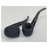 Ropp French Rusticated Briar Estate Pipes, Pair