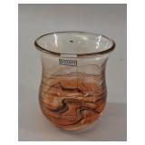 Signed GOZO Art Glass Vase