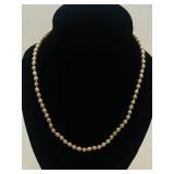 VTG Pearl Necklace w/ Gold Filled Clasp