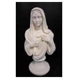 Akrokeramos Greek Alabastrine Virgin Mary Bust