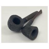Pair of Briar Smoking Pipes: Gefapip & Manhattan