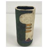 Helga Mader Studio Pottery Geometric Ceramic Vase