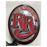 Vtg Rickards Red Lighted Advertising Beer Sign