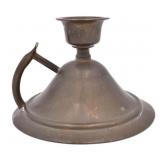 Antique Hallmarked Brass Candlestick Holder