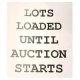 Lots Loaded Up Until Start of Auction