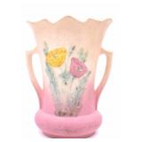 Vintage Hull Pottery Poppy Double Sided Vase
