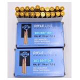 40 Rounds of .303 British Ammunition