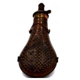 Civil War Dixon and Sons Copper Black Powder Flask