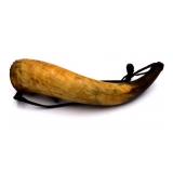 Revolutionary War Era Black Powder Horn Flask