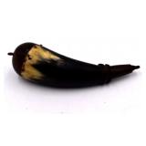 Antique Black Powder Horn Flask