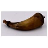 Antique Black Powder Horn Flask