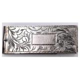 Ornate 800 Silver Money Clip