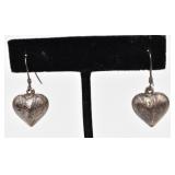 Silver Heart Earrings
